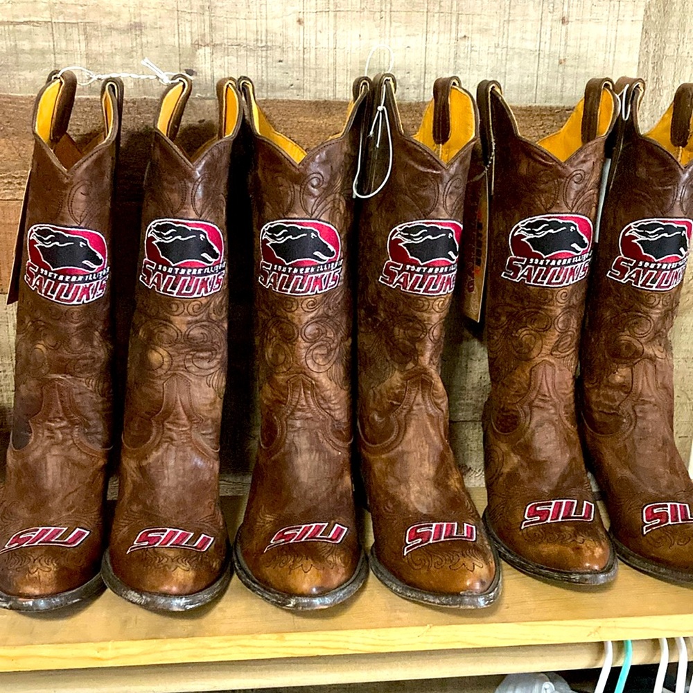 3 Pair of Women’s Southern Illinois Salukis College Gameday Boots Size 7.5,8,10